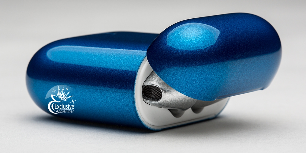 Эксклюзивные наушники  Air Pods White Blue